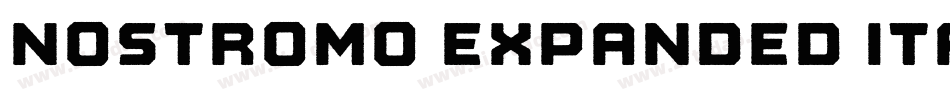 Nostromo Expanded Italic字体转换